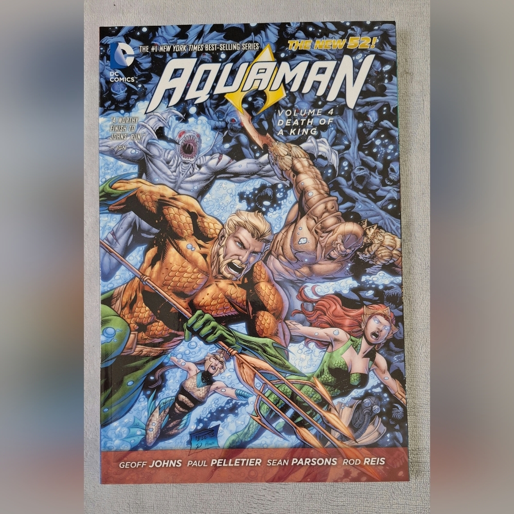 Aquaman Vol 4 Death of a King DC New 52 TPB Geoff Johns Paul Pelletier